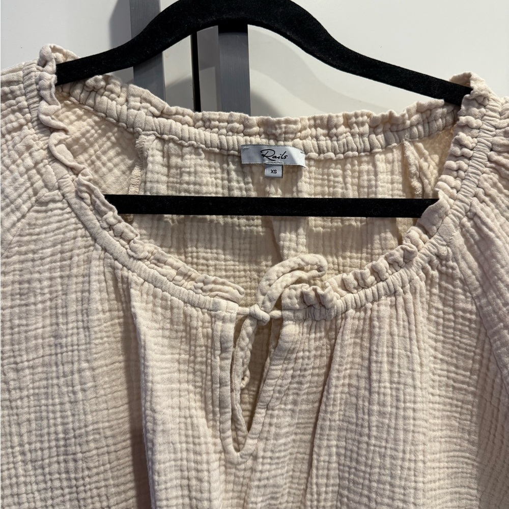 Rails Textured Top and Pants Set in Cream - Picture 2 of 6